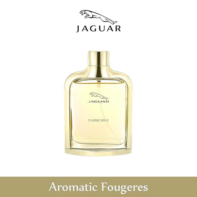 Jaguar Classic Gold Eau de Toilette Spray for Men, 3.4 Ounce