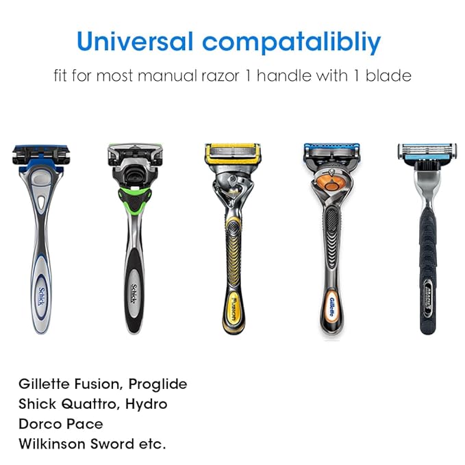 Nincha Manual Razor Travel Case Portable Plastic Manual Razor Trimmer Protector Black