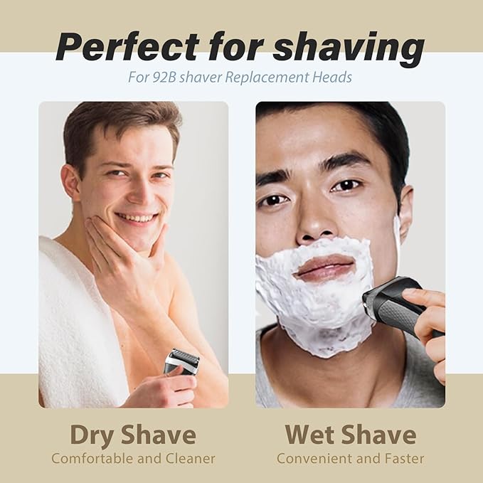 92B Electric Replacement Shaver Head Compatible with Series 9 Shaving Razor Head, Suitable for S9 9290cc, 9291cc, 9370cc, 9376cc, 9293s, 9260s, 9295cc, 9385cc,for men.