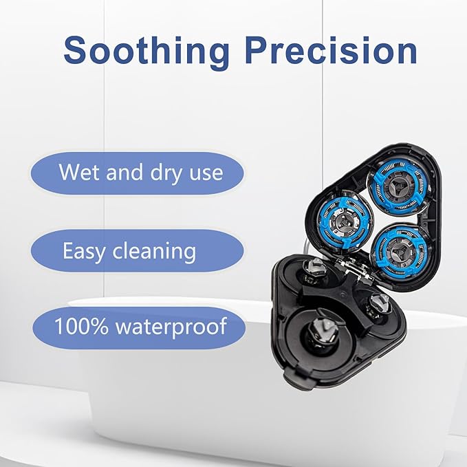 SH50 Replacement Heads for Philips Norelco Shaver Series 5000,Norelco Replacement Heads Compatible With Philips S5000/S6000/S5100/S5500 Electric Shaver