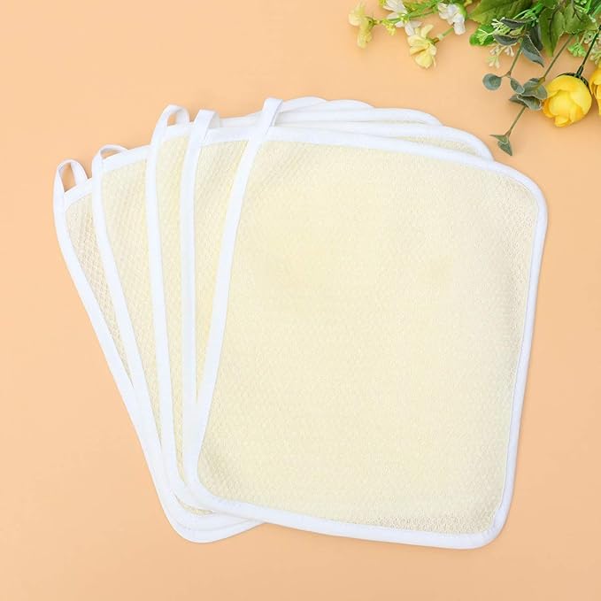 Healifty 10pcs Exfoliating Bath Cloths for Scrub Towels for Daily Use Quick-Drying and Non-Smelly for Smooth Skin Care and Exfoliation