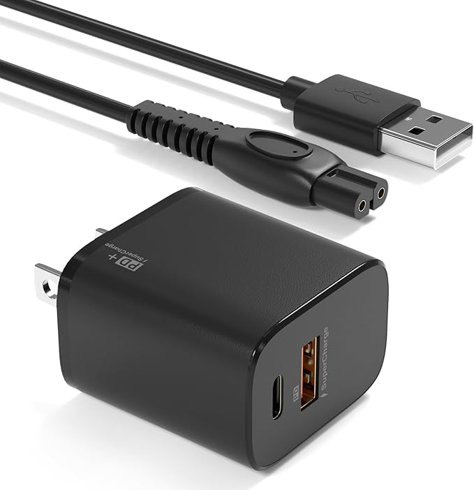 BIYTC 5V Charger Compatible with Philips Norelco qp2724 mg5910 mg9525 mg7910 MG9510 MG9520 PQ888 PQ889, One Blade Power Cord for Philips Norelco Shaver 2400 3600 USB Charging Cable
