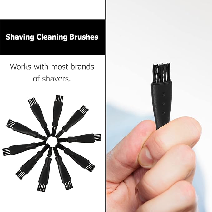10Pcs Electric Razor Cleaning Brushes Double-Sided Shaver Cleaner Brush for Men Electric Shaver Maintenance and Detail Cleaning
