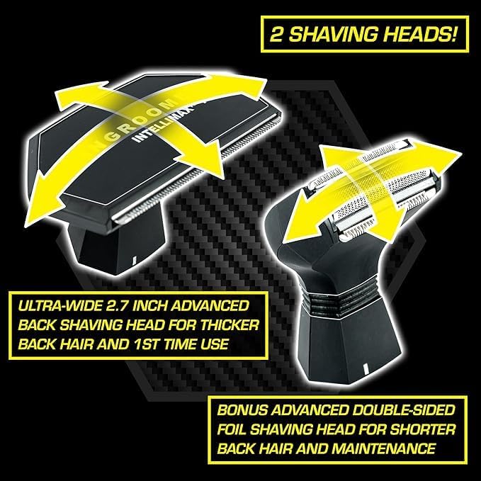 MANGROOMER - INTELLIMAX PRO – Back Hair Shaver Complete FOIL Attachment Head