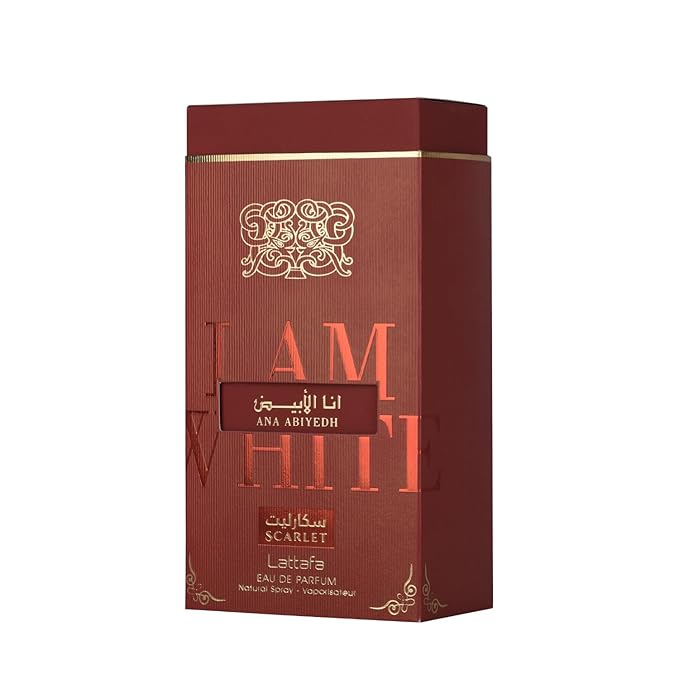 Lattafa Ana Abiyedh Scarlet – Fruity, Floral, Spicy, Sweet – Eau de Parfum Spray Long-Lasting Fragrance for Unisex, 2.0 Ounce / 60 ml