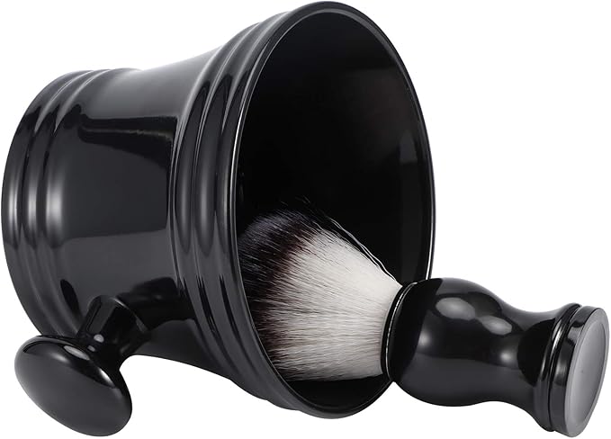 Shaving Soap Bowl Barber Set Luxurious Quality for Men's Shaving Gift Home Barber Shop Storage ABS Nylon Material