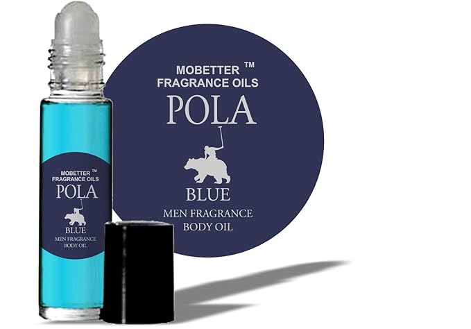 MOBETTER FRAGRANCE OILS Pola Blue Cologne Body Oil for Men (10ml Roll On)