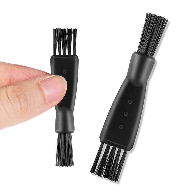 20PCS Electric Shaver Cleaning Brush, Black Cleaning Brush for Electric Shaver Clipper Cleaner, Double Sided Razor Clipper Cleaning-Brushes, Hair Remover Shaving Razor Brushes for Men