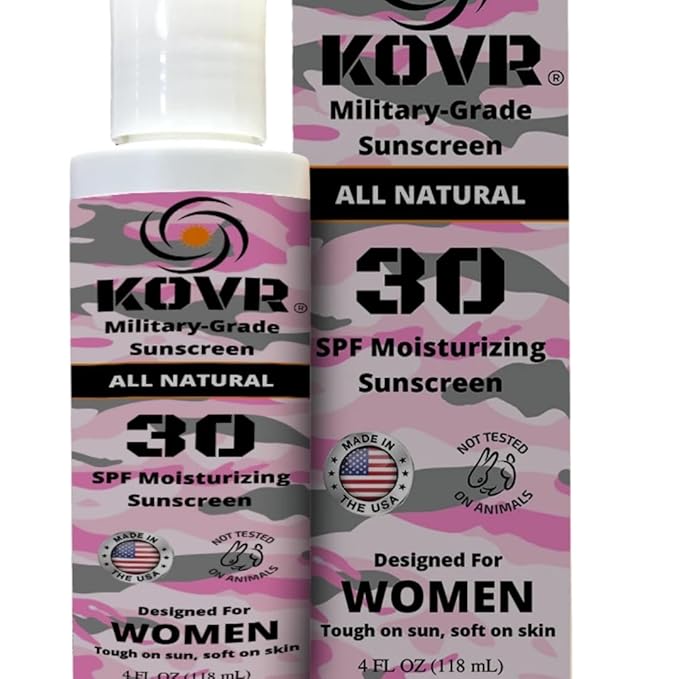 Kovr Sunscreen SPF30 Face & Body Mineral Sunscreen Combo Pack for Men and Women | Reef Friendly, Scent Free, Water Resistant Moisturing Sunblock