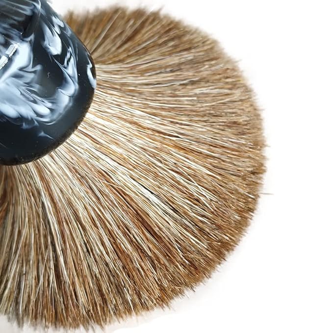 24mm brown soft horse hair shaving brush for man wet shaving (White)