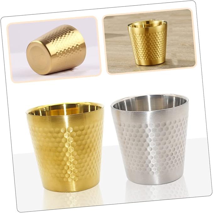 DOITOOL 2pcs Stainless Steel Shaving Bowl for Men Foaming Vessel for Daily Use Resistant Easy to and Personal Grooming Tool