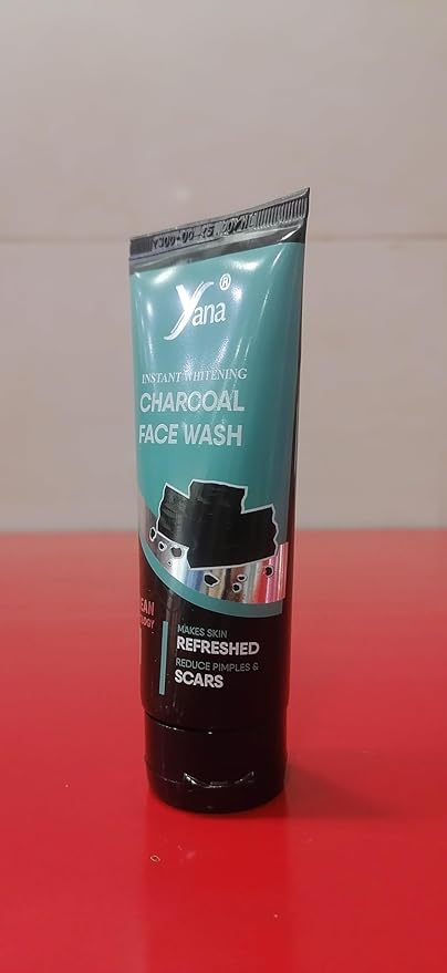 Yana Charcoal Face Wash travel size & Cleanser Reduce Dark Spots And Melasma For Women By Korean Technoloy | Charcoal Face Wash Scrub | Side-effect Free