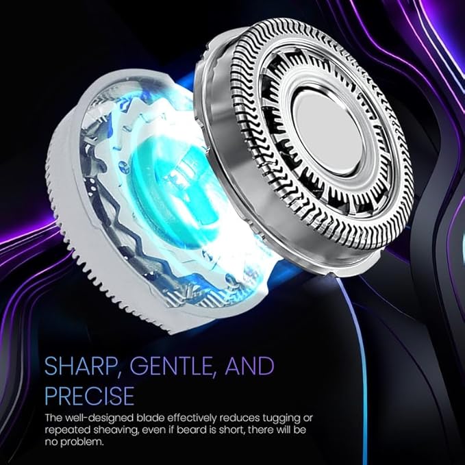 SH70/71 Replacement Heads Compatible with Philips Norelco 7000 Series, New Upgraded Blades for 7500 S7370 S7371 S7720 And Shaver SW7700, 9-PC