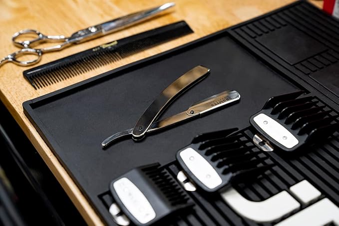 GRAVITY RAZORS Professional Straight Razor Kit – Minimal Exposure, Includes 10 Premium Blades, 0.5mm Exposed, Chrome