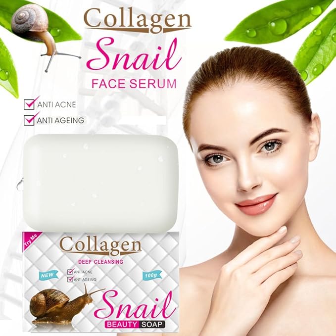 AICHUN BEAUTY Snail Beauty Soap Face Wash Bar 100g/ 3.38oz