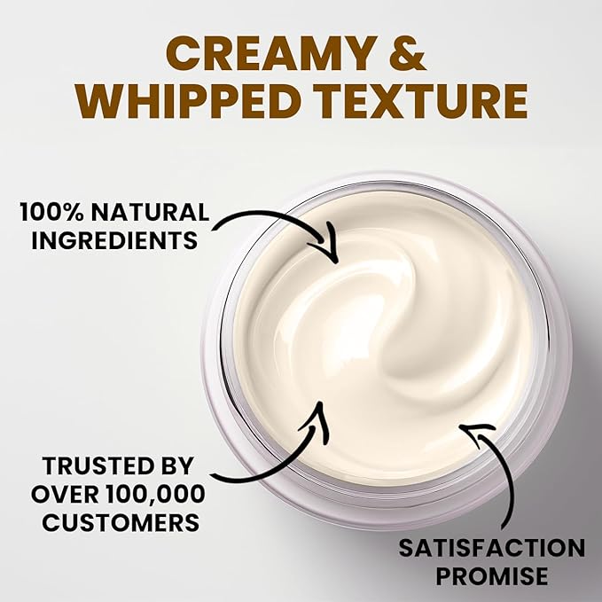 MONIER Whipped Beef Tallow for Skin, Tallow and Honey Balm for Face, Moisturizer with 100% Organic Grass-Fed Beef Tallow & Raw Wild Honey - Packaging May Vary - Dry & Sensitive Skin (Unscented)