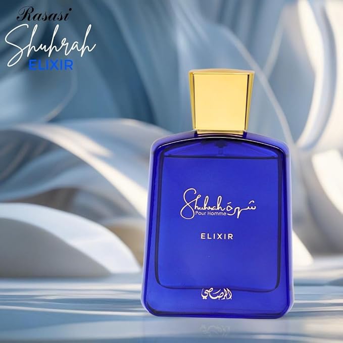 RASASI Shuhrah Elixir Pour Homme Eau de Parfum Spray 90ml (3.0 Oz) | Long-Lasting Woody Spicy Cologne | Signature Scent for Men