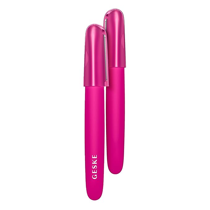 GESKE Precision Trimmer | 4 in 1 | Painless, Hygienic Hair Remover | Precise Hair Trimmer Tool | Face & Body | Men & Women | Grooming Device | Hypoallergenic, Easy-to-exchange Blades | All Skin Types