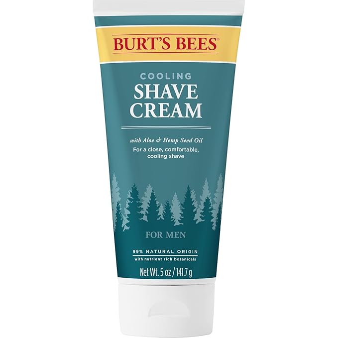 Burt s Bees Cooling Shave Cream with Aloe & Hemp For Men 5 Ounces (3 Pack)