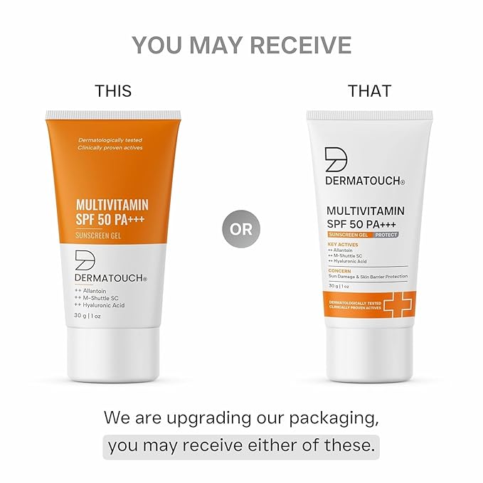 Multivitamin Spf 50 Pa+++ Sunscreen Gel For All Skin Types | Uva-Uvb Protection |Zero White Cast | Unisex | 30G