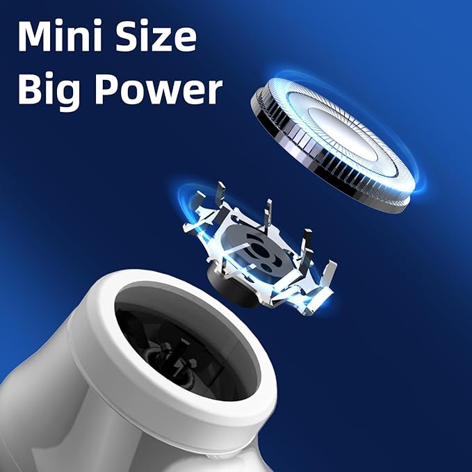 Mini Electric Shaver, Pocket Size Electric Shaver for Men Women, Rechargeable Easy One-Button, Portable Powerful Waterproof Razor for Travel Office Business Trip (2Pack)