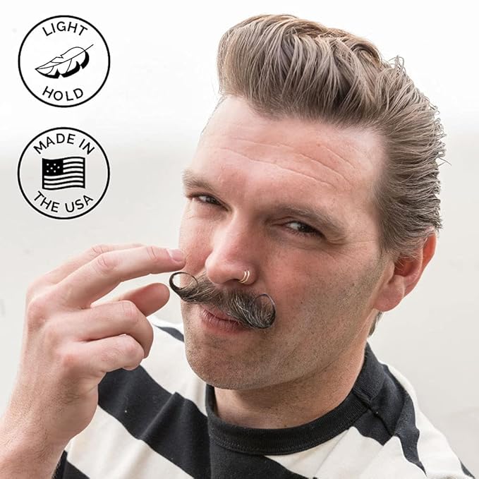 ZEUS Mustache Wax for Men with Natural Shine, Moisturizing & Conditioning Formula, Light to Medium Hold for Styling & Shaping Facial Hair (Made in USA) 1 oz.