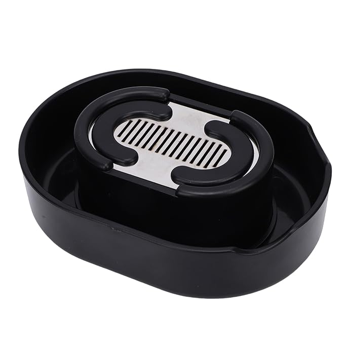 Shaver Rinser Efficient Manual Cleaner for Beard Shaving No Electricity Required Black Plastic 1pc for Men Women Home Use
