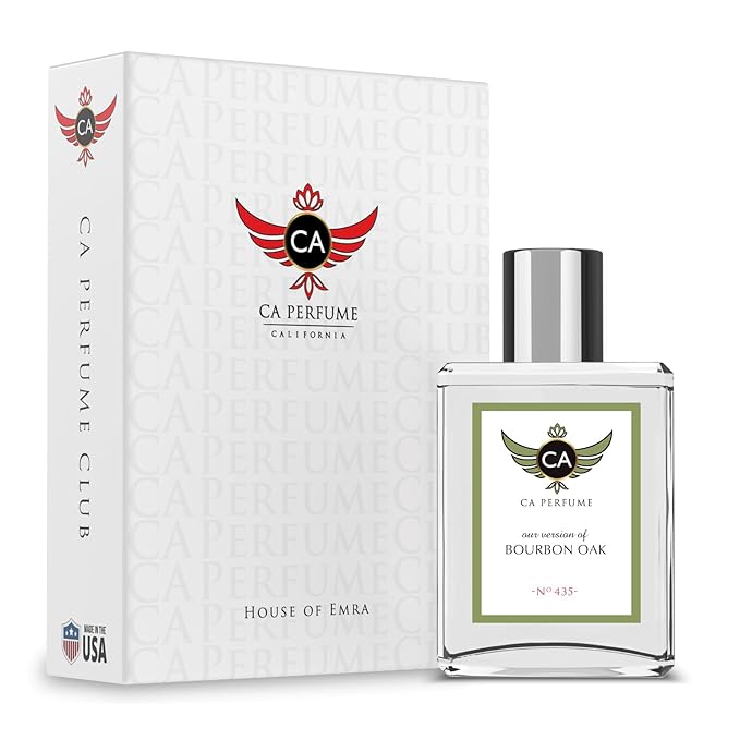 CA Perfume Originals Bourbon Oak for Men Woody Spicy Fragrance Long Lasting Mens Cologne Eau De Parfum 1.7 Fl Oz 50ml