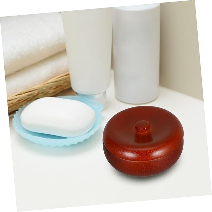 Razor Bowl Mug Wooden Shaving Bowl Lid Shave Soap Cup Shaving Cream for Men