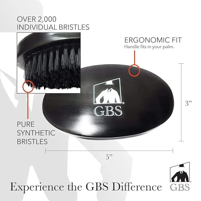 G.B.S Men’s Handmade Comb Set, Pure Synthetic Hair Brush, Dressing Comb, Pocket Comb, Mustache Comb and Military Style Hair Brush