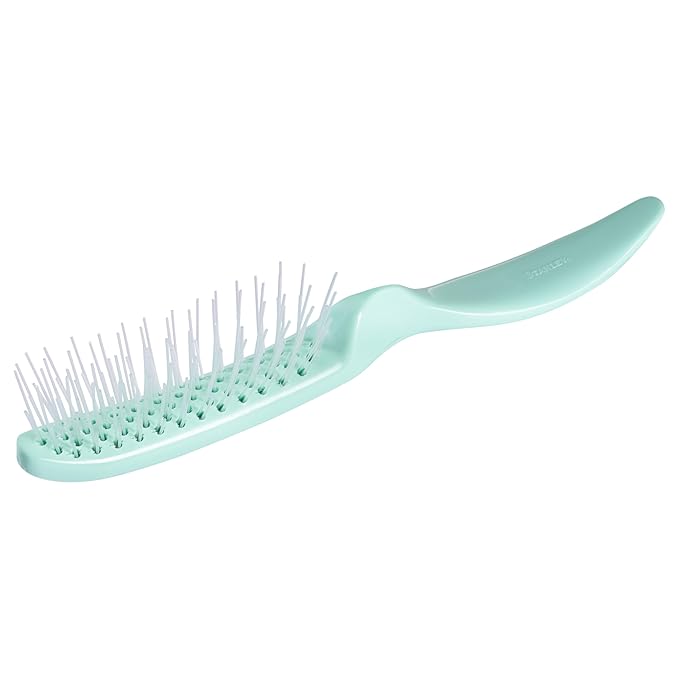 Stanley Home Products Essentials Style Glider Hairbrush – Detangles - Use on Wet or Dry Hair - Acute Bristles (Mint Green)