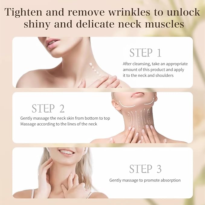 VENROCK Anti-Aging Neck Cream with Niacinamide & Hyaluronic Acid – Firming, Brightening Formula for Women and Men to Smooth Crepey Skin and Improve Neck Texture, 1.76 Oz