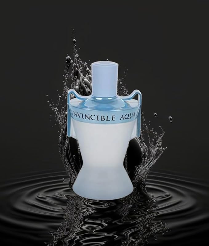 VALENTINE MILANO and (INVINCIBLE AQUA Cologne for Men Combo Pack Eau de Toilette Fragrance 3.4oz/100ml, Natural Spray, Long Lasting (Pack of 2))