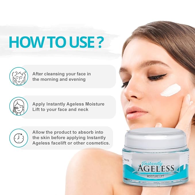 Instantly Ageless Moisture Lift - Argireline Peptide Skin Care Face Moisturizer - Enhance Your Beauty With Firming Daily Moisturizer & Wrinkle Cream - Age Defying Gifts for Women - 1.7 Oz