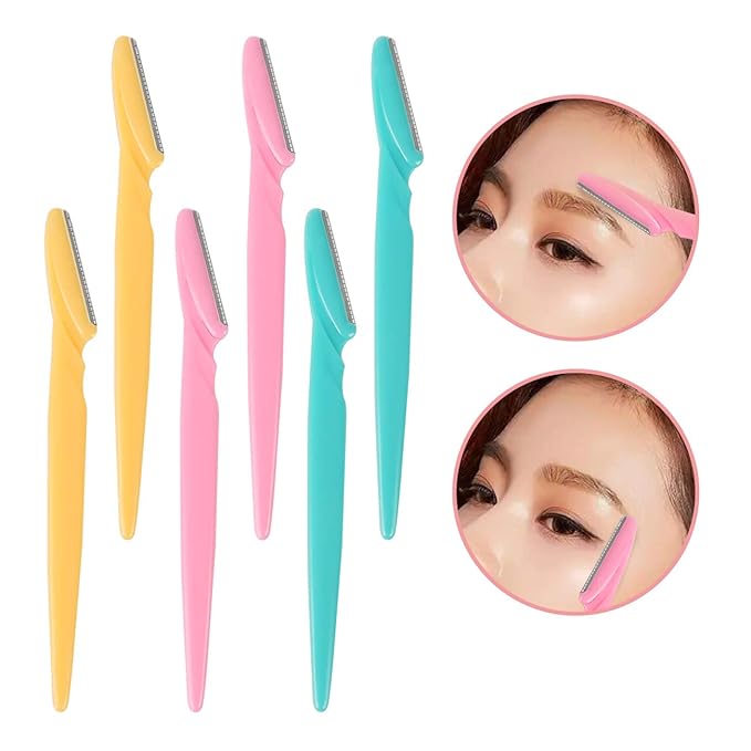 40pcs Eyebrow Razor for Women, Face Shaver Kit Dermaplaning Tool for Peach Fuzz Removal, Stainless Steel Blades with Protective Covers | Eyebrow Trimmer, Facial Hair Removal