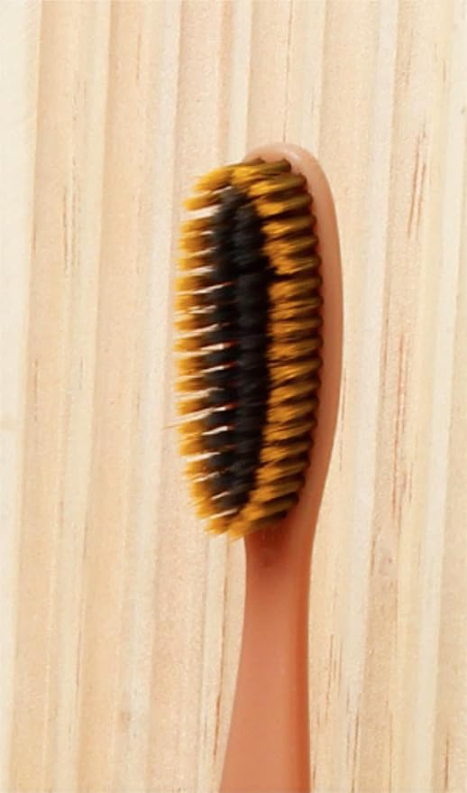 Adult Extra Soft-bristled Toothbrush‌ Bamboo Charcoal, Long Toothbrush Head,Periodontist Design Tapered Bristles for Sensitive Teeth & Receding Gums.【Extra Soft, 10 Count (Pack of 1)】