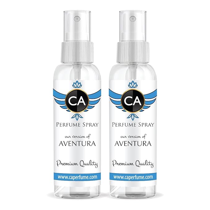 CA Perfume Eco Refill Impression of Aventura for Men EDP Cologne for Men Eau de Parfum Spray Refillable Atomizer Bottle 2Fl Oz/60ml-X2