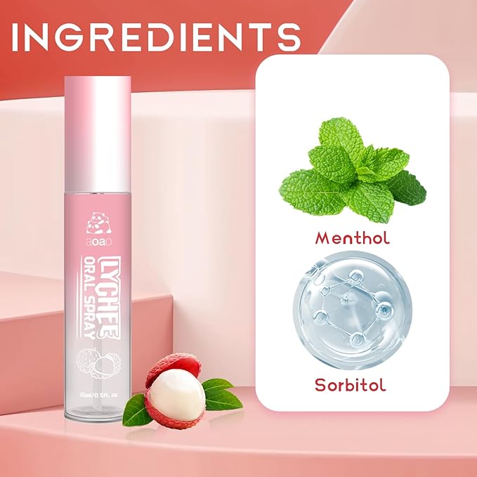 Oral Spray for Adult - Sugar-Free, Breath Freshener Spray, Dry Mouth Spray, Fights Bad Breath, Compact and Portable, 15ml/0.5fl.oz (2pack)