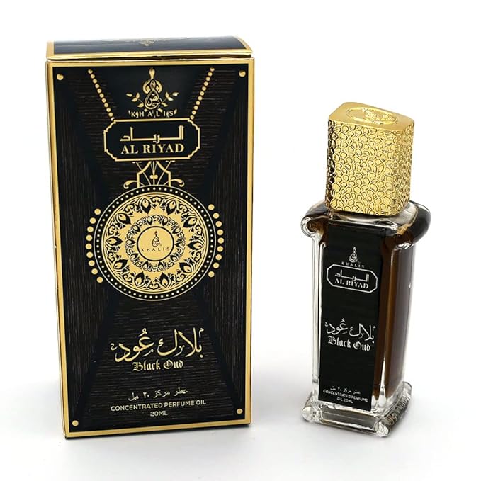 Maison d'Orient BLACK OUD 20 mL Perfume Roll On, Alcohol-Free Arabian Fragrance. AL RIYAD Perfumes Arabes de Hombre Original. Carry On Essentials & Purse Accessories