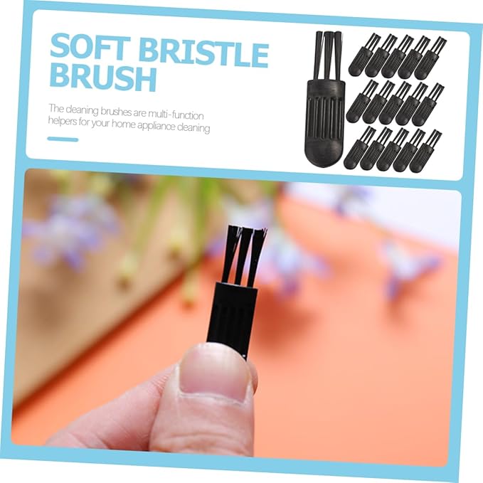 NOLITOY 400pcs Nose Hair Trimmer Cleaning Brush Ergonomic Electric Shaver Brush for Men and Lightweight Facial Hair Grooming Tool for Travel and Home Use