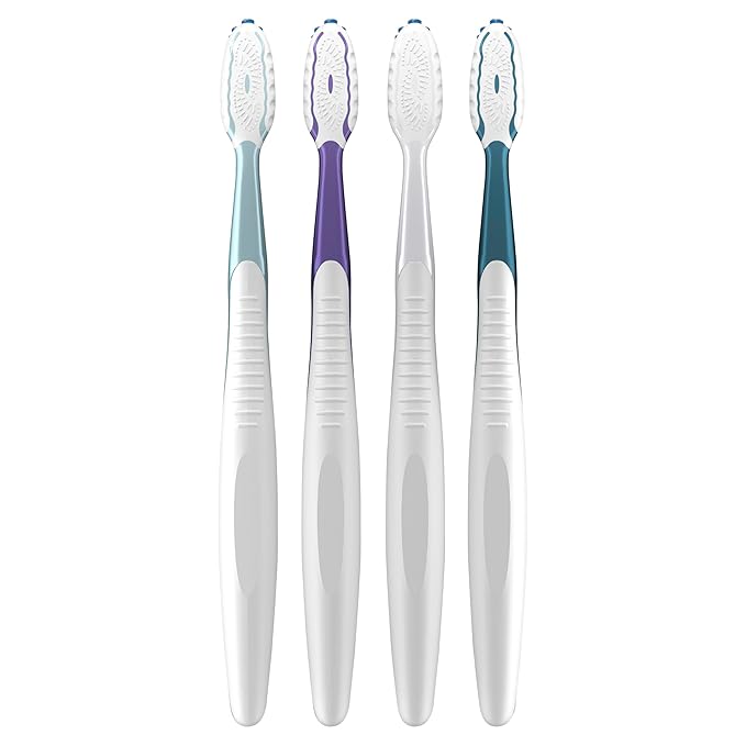 Oral-B CrossAction All In One Toothbrush, Soft, Deep Plaque Removal, 4 count