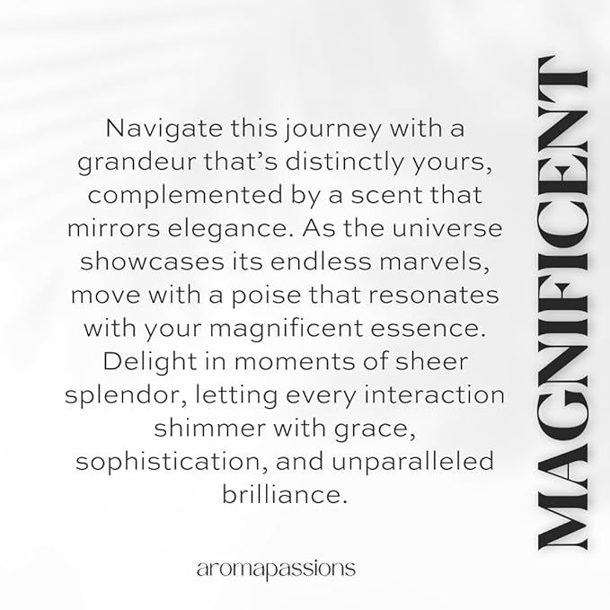aromapassions MAGNIFICENT | Inspired by 724 | Pheromone Perfume for Men & Women | Extrait De Parfum | Long Lasting Dupe Clone Cologne | Perfume De Hombre Mujer | (50 ml / 1.7 Fl Oz)