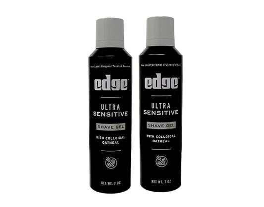 Edge Ultra Sensitive Shave Gel with Colloidal Oatmeal 7 oz (Pack of 2)