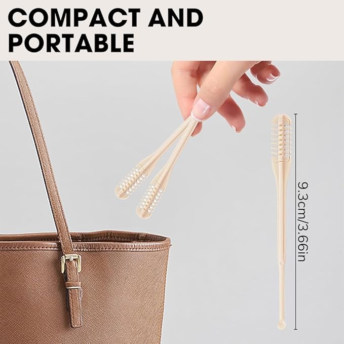 Nasal Hair Cutter 2025 Upgrade Manual 360° Rotating Nose Hair Trimmers, Portable Double Sided Noses Hairs Knife with Earpick, 2 in 1 Nostril Hairs Remover Tool for Women Men Travel Essentials (2)