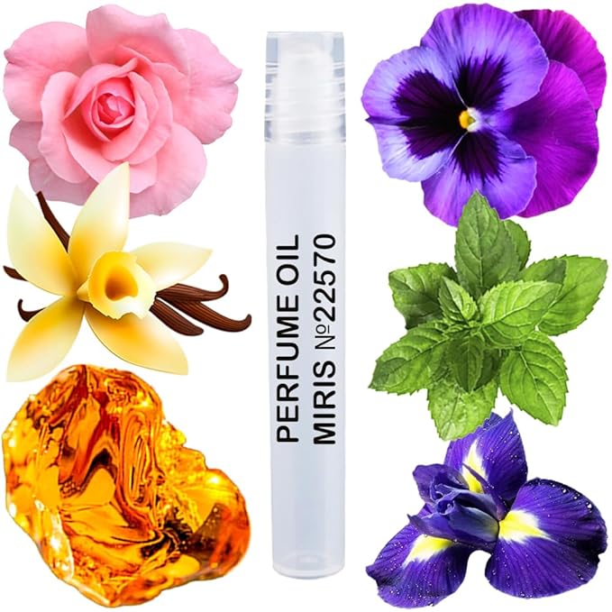 MIRIS No. 22570, Inspired by Noir, Long-Lasting Perfume Oil for Men Roll-On, Rollerball 0.34 Fl Oz / 10 ml