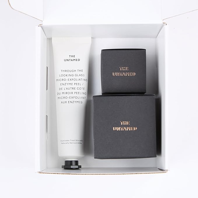 The Untamed Weekly Kit – Complete Facial Skin Care Set – Exfoliator, Overnight Eye Mask, Overnight Face Mask Helps to Hydrate, Even Skin Tone, and Reduce Wrinkles