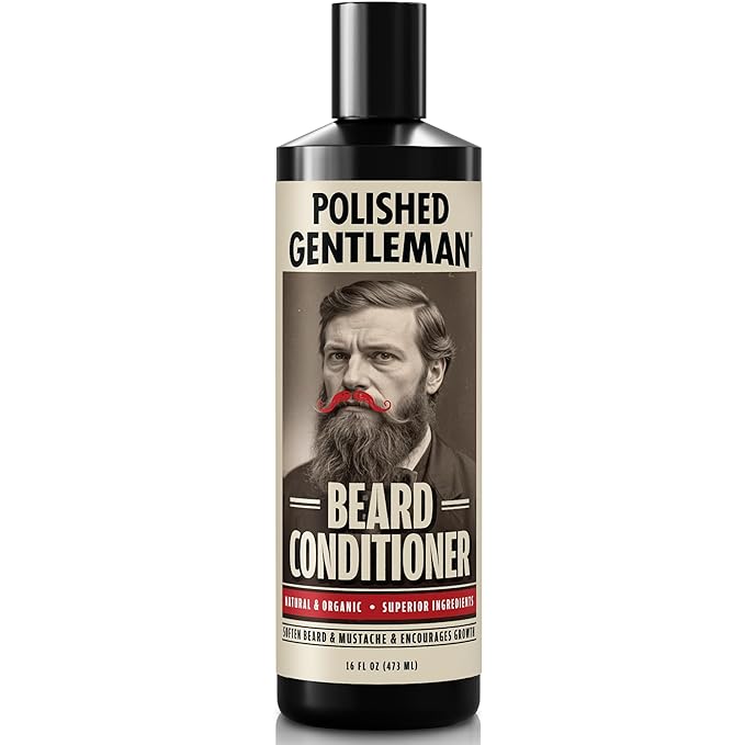 Men’s Beard Conditioner with Tea Tree Oil – Concentrated Rinse-Out Formula for Softer, Fuller-Looking Beards & Healthy Facial Hair, 16 oz