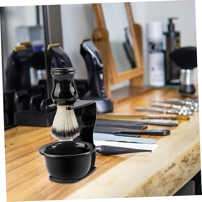 FRCOLOR 2pcs Razor and Brush Stand Safety Razor Stand Holder Shaving Accessories Stylish and Space-saving