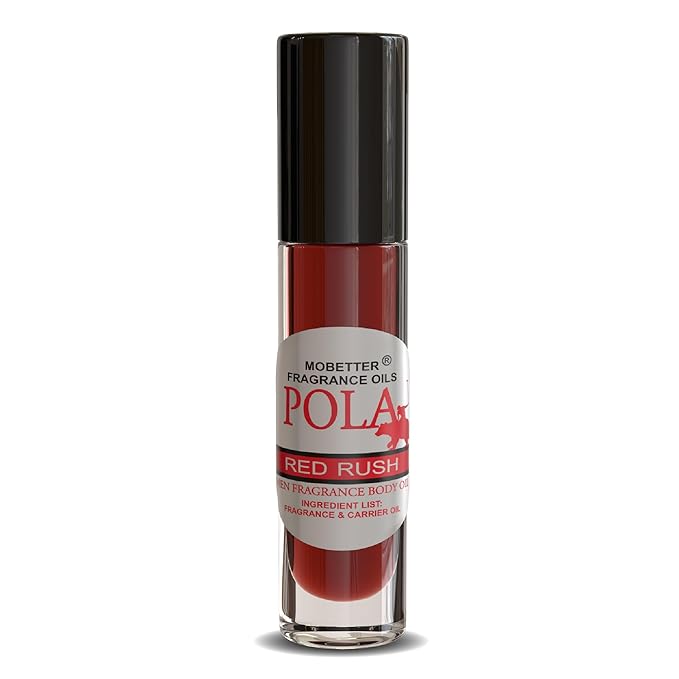 MOBETTER FRAGRANCE OILS Pola Red Rush Cologne Body Oil for Men (10ml Roll On)