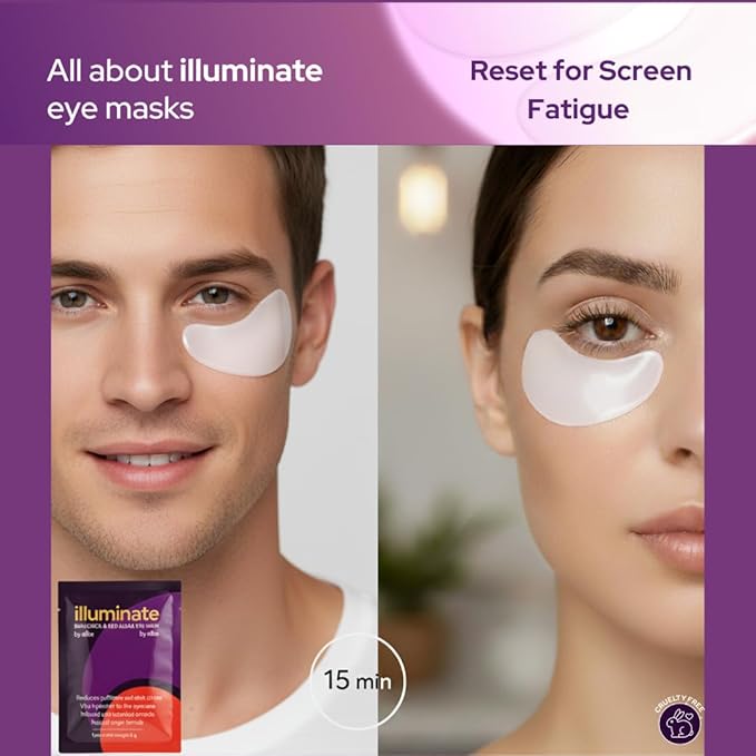 Bakuchiol Under Eye Mask – 6 Pairs Eye Patches for Puffy Eyes, Dark Circles, Wrinkles & Undereye Bags - Biodegradable – Anti-Aging Hydrating Eye Treatment for Women & Men